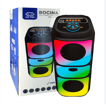 PARLANTE KIMISU CON LUCES RGB Y BLUETOOTH 📻📢