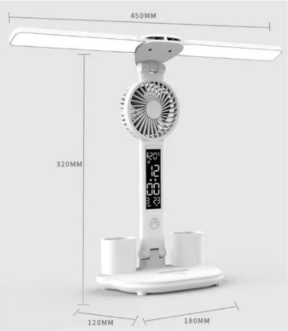 🛒👇LAMPARA DE ESCRITORIO CON LUCES LED Y VENTILADOR. 🕘💥🎁👇