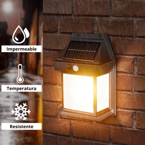 🔥⚡💧LAMPARA CON PANEL SOLAR Y SENSOR DE MOVIMIENTO. ♨️✨🛍️🛒