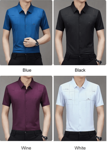 CAMISA DE SEDA ANTI-ARRUGAS (HOMBRE)