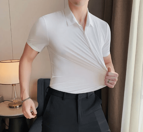 CAMISA DE SEDA ANTI-ARRUGAS (HOMBRE)
